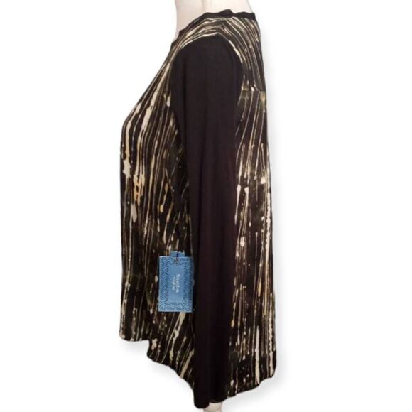 Simply VERA VERA WANG GREEN SHADOW GAEDEN BLOUSE SZ.M NWT - Picture 2 of 9